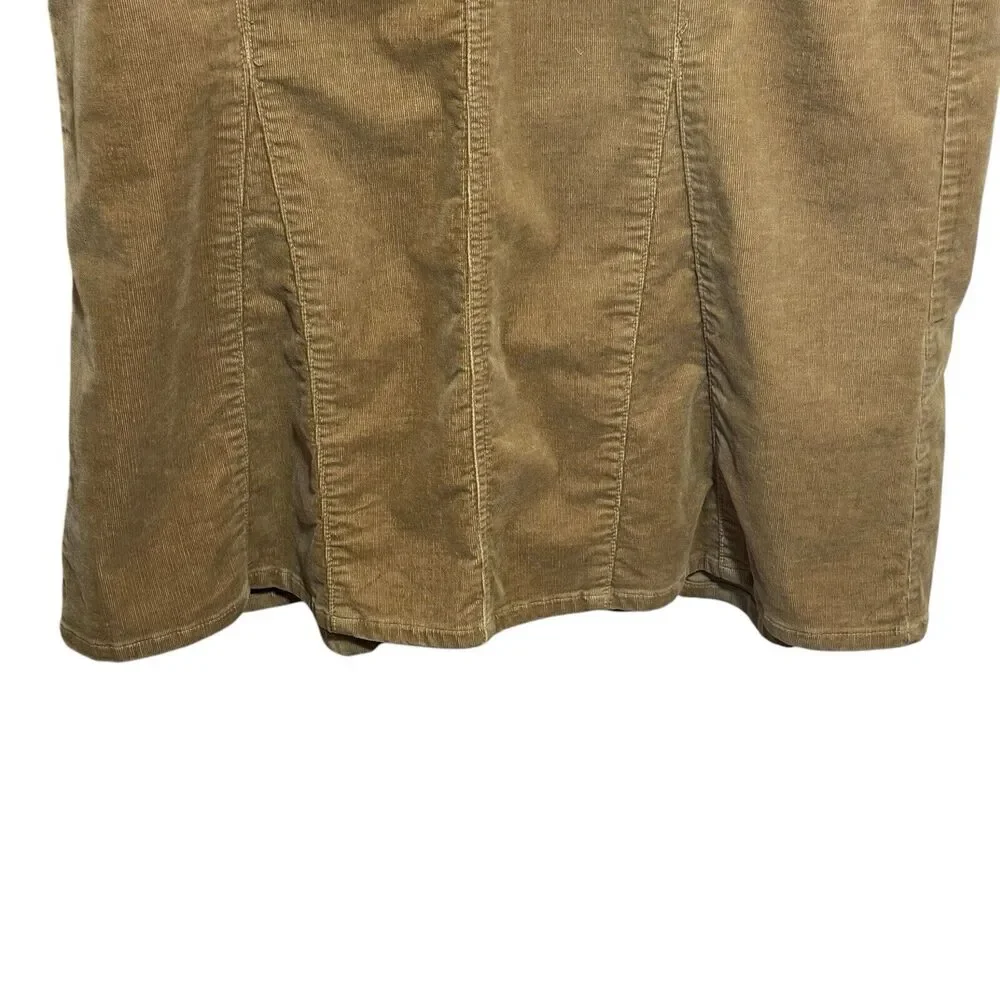 Vintage Riders Copper Collection Women's 8/10 Corduroy Flare Midi Skirt Western